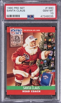 1990 NFL Pro Set #1990 Santa Claus – PSA GEM MT 10